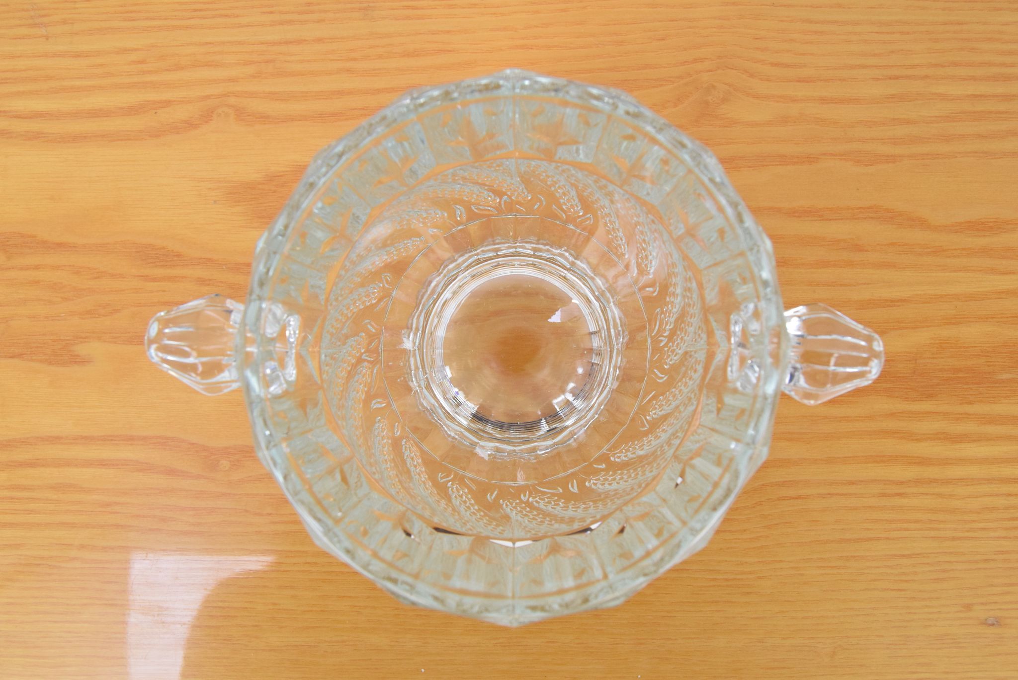 Vase en verre, verre de Bohême, années 1970