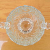 Mid-century glass vase,bohemia glass,1970