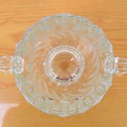 Vase en verre, verre de Bohême, années 1970