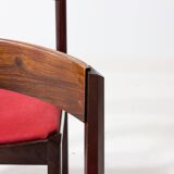Set of 4 Dino Cavalli dining chairs in rosewood