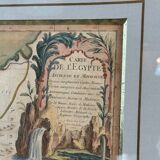 Map of Egypt 1762 under frame