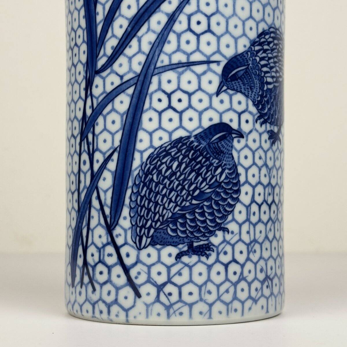 Vintage ceramic vase by Quail and Millet, 1970s.