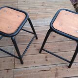Tabouret noire style industriel