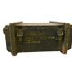 Vintage green wooden industrial box / chest / military crate
