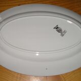 Plat ovale en faience sarreguemines modèle elise (36,5 x 24,2 cms)