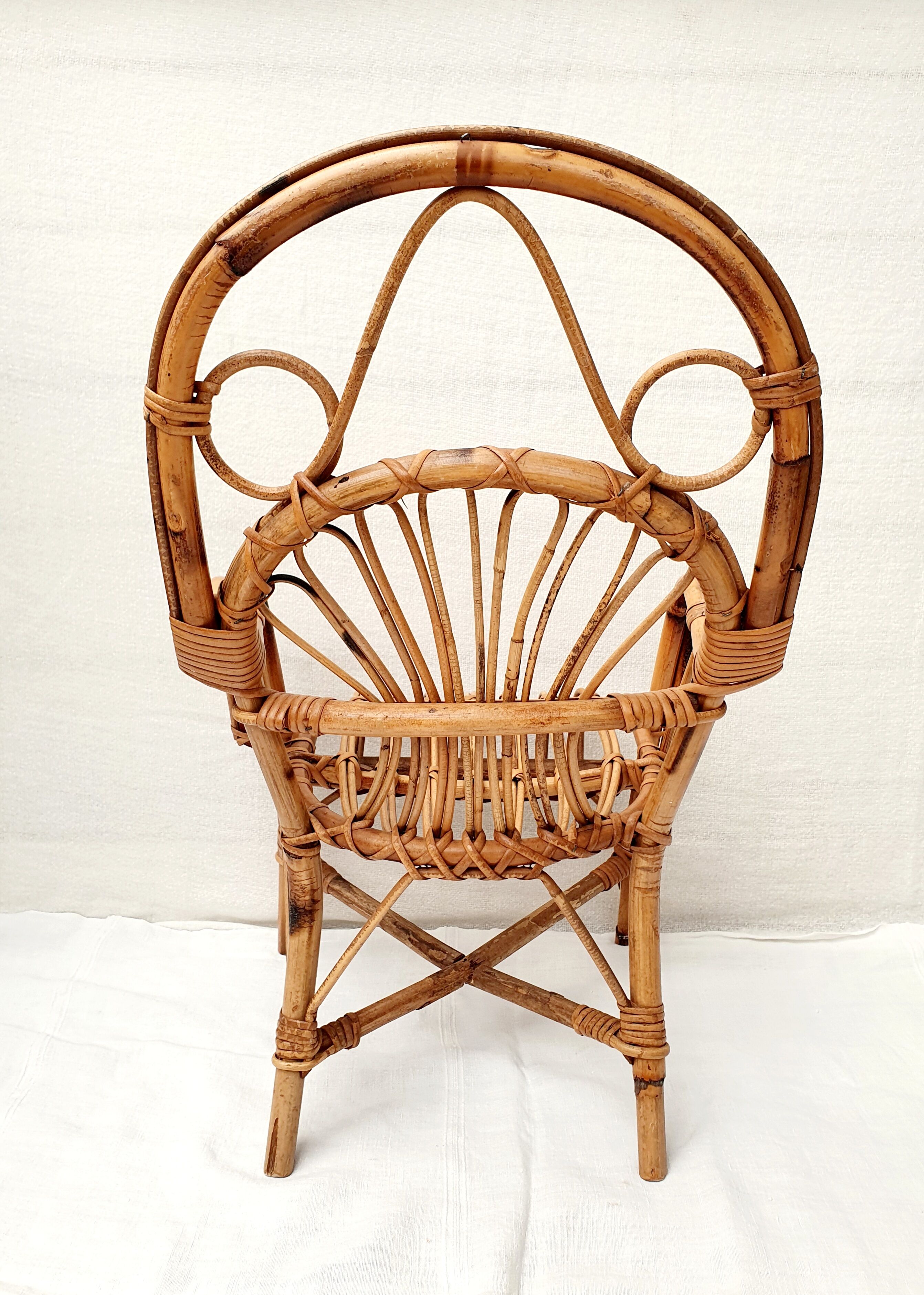 Children's rattan armchair