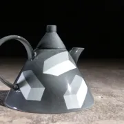 Rörstrand 'Atlantis' teapot by Rolf Sinnemark – Memphis style, 1984
