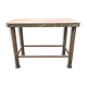 Vintage metal table from an industrial workshop for a makeover
