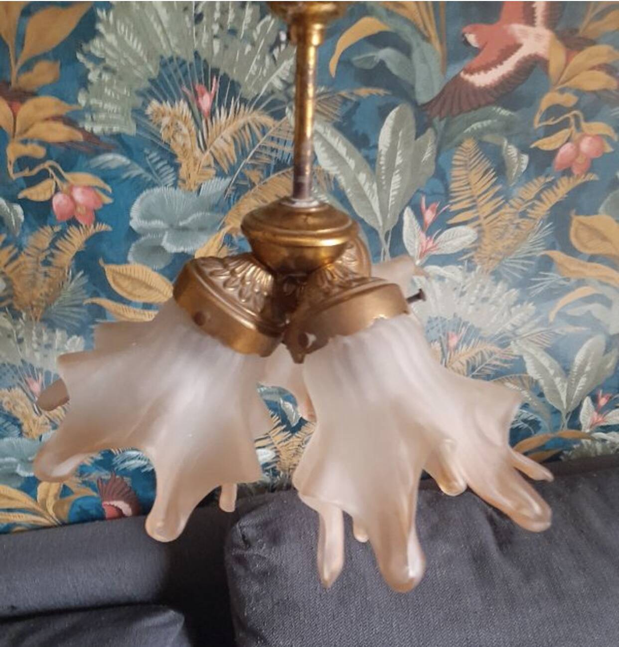Vintage art deco wall light chandelier