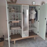 Armoire vintage années 60 relookée