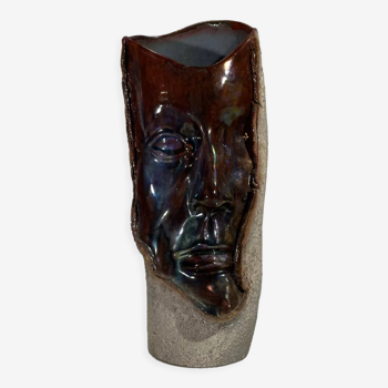 Vintage face vase