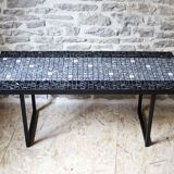 Ceramic and metal coffee table 60s