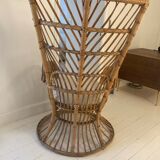 Chaise paon en osier Gio Ponti