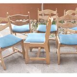 Chairs (x6) Guillerme & Chambron mod. “Lorraine”