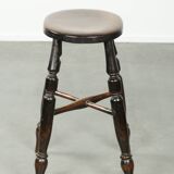 Antique English Windsor stool from the early 19th century
