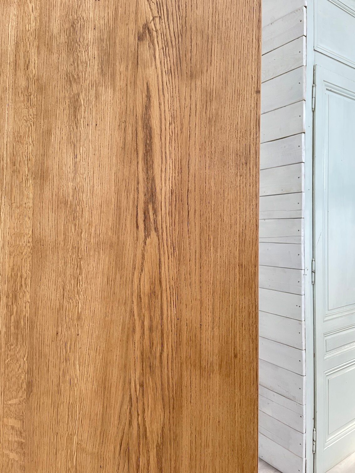 Solid oak dining table