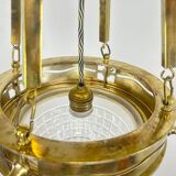 Viennese Secession Suspension in Brass attributed to Kolo Moser & Jutta Sika