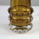 Amber & Clear Glass Table Lamp – Sweden, 1960s/1970s