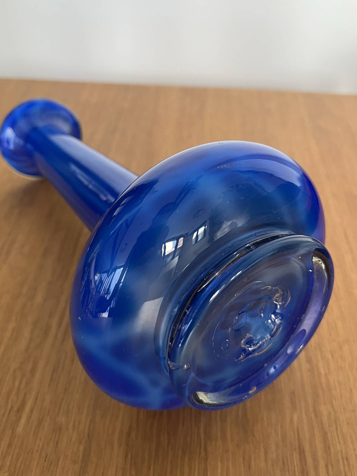 Multilayer blue/white/red soliflore vase