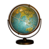Globe terrestre marque Scan-globe A/S Danemark 1970