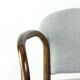 Curved wooden armchair, Czechoslovakia, 1950s