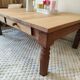 Farmhouse coffee table in oak