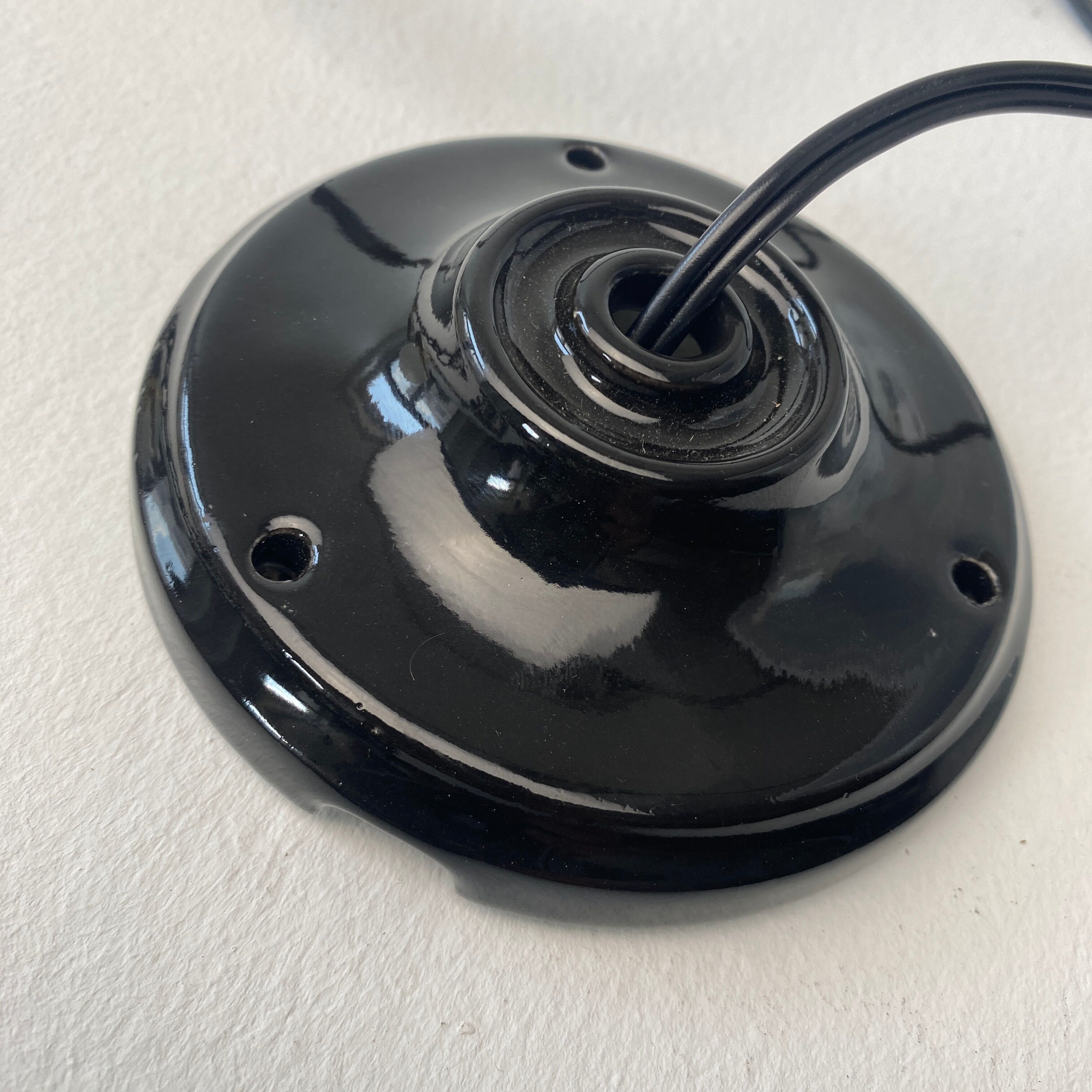 Old opaline pendant lamp 1950 vintage