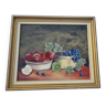 Framed oil on canvas representing still life signed F. Grelet 56 X 47 cm