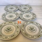 Six assiettes à fromage ou pain provençal royal Doulton