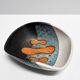 Rare set of three Elchinger Atelier ceramic bowls. France, 1950.