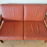 Dyrlund leather sofa from the 60s