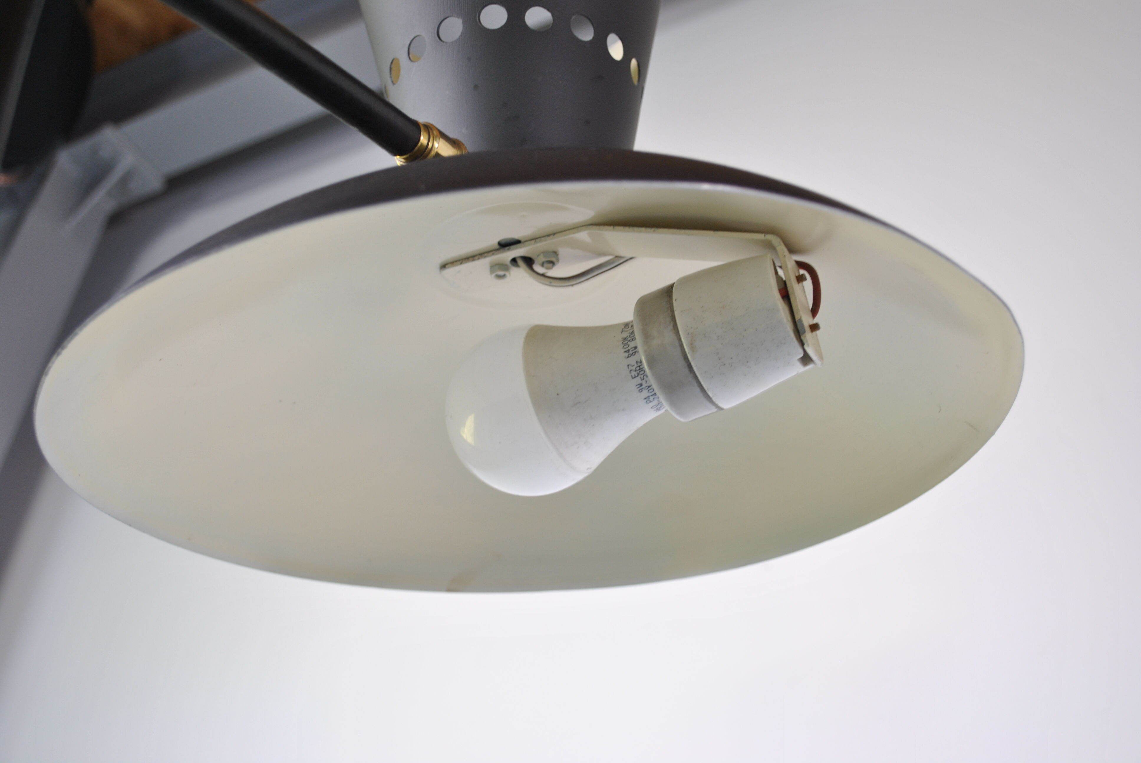 Lampadaire diabolo porte revues 1960