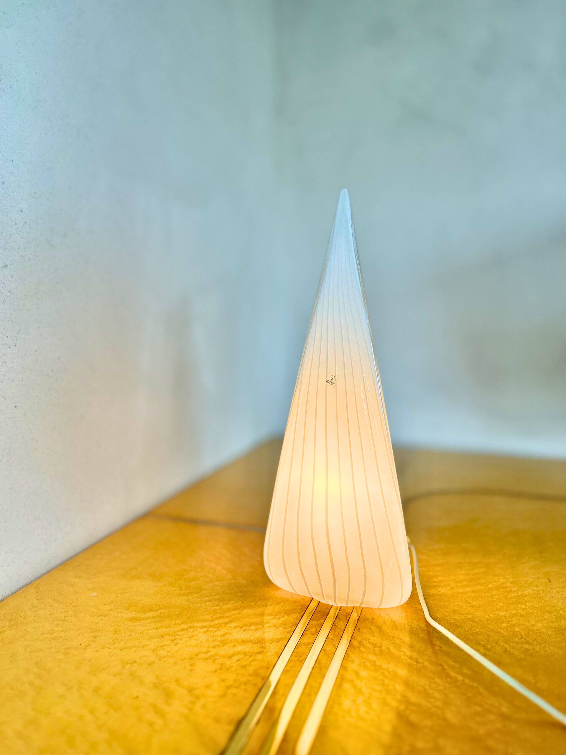 Conical lamp in Murano for Lino Tagliapietra