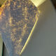 Vintage habitat diamond-shaped papier-mâché wall lights.