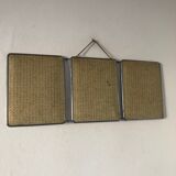 Barber triptych mirror 28x69cm vintage 1960