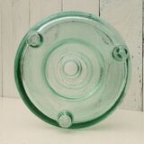 Old thick glass wasp trap vintage tripod