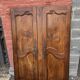Paire de portes de placard style Louis XV en merisier massif