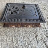 Ancienne porte de four ou cheminée 19eme fonte