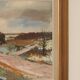Huile sur toile suédoise – “Paysage” par Budde Nielsen – Signée et encadrée