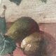 Paire de tableaux, natures mortes fruits et fleurs