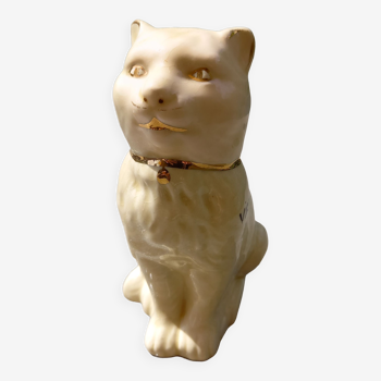 Piggy bank cat vintage porcelain