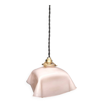 Pink opaline pendant light