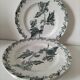 4 ironstone plates A. Lebacqz & M. Bouchart Richelieu model
