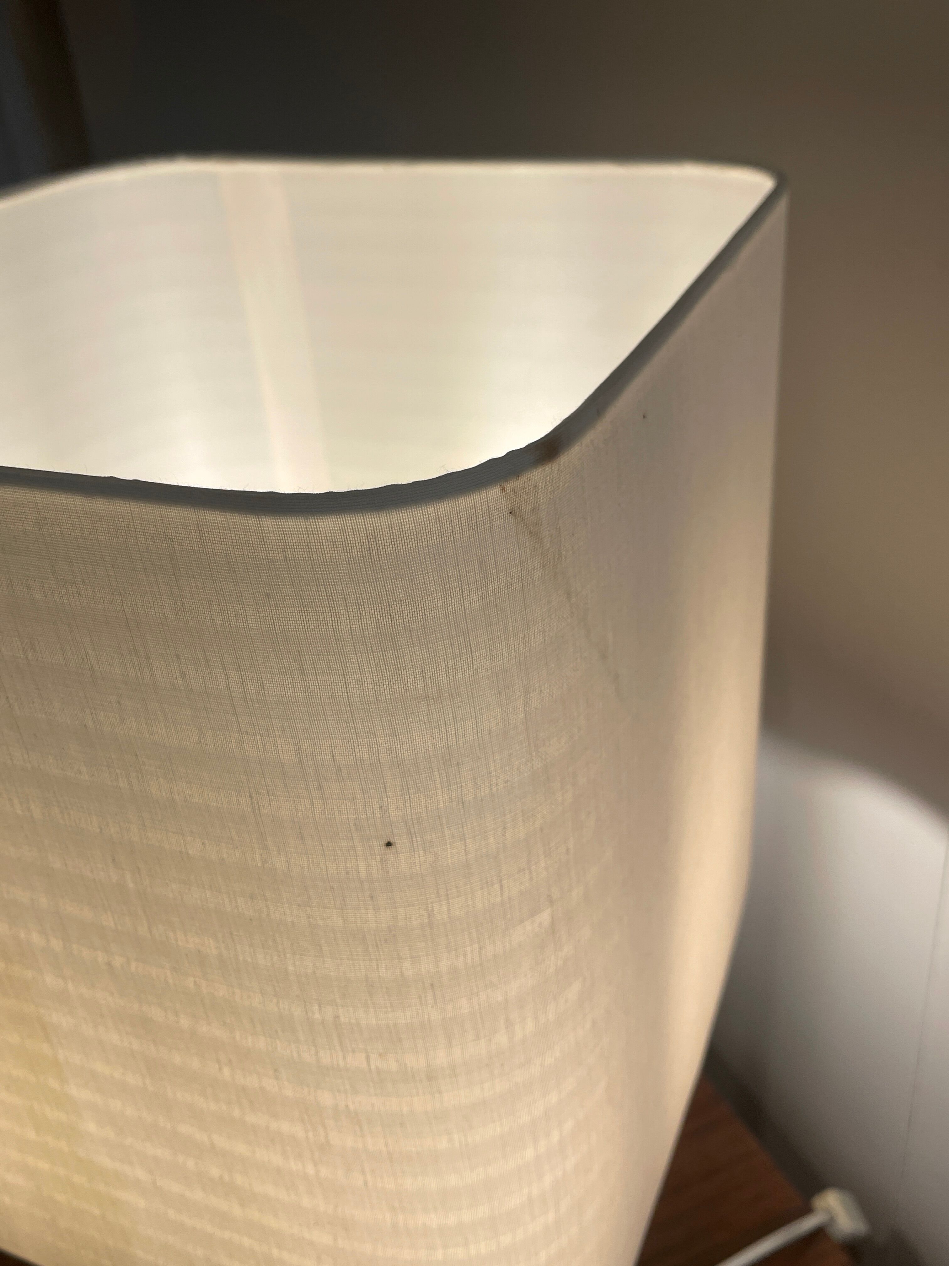 Pair of white and green marble lamps, 1970's