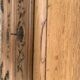 Louis XV style chest of drawers, solid raw oak, 1920.