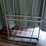 Aluminum floor coat rack
