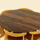 Heart dining set, designed by Hans Wegner for Fitz Hansen,  Denmark 1960s