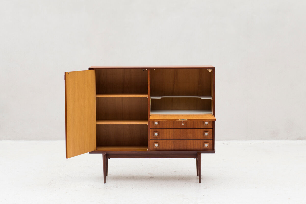 Cabinet de bar par Oswald Vermaercke pour V-form, Belgique, années 1960