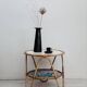 Table en rotin vintage des années 60
