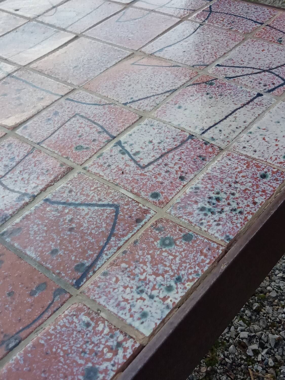 Ceramic coffee table 1970